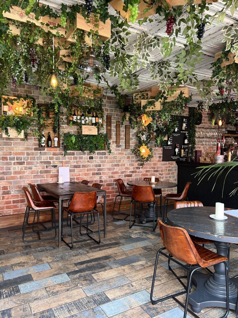 Inside the beautiful welsh house restaurant