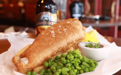 Fish and chips from the welsh house